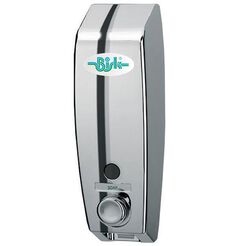 Dispenser na tekuté mydlo Bisk MASTERLINE 0,4 litra plastový strieborný