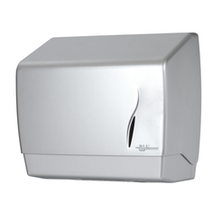 Spender für Papiertücher ZZ Bisk MASTERLINE, silberfarbenes Kunststoff