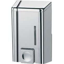 Soap dispenser 0.5 liter silver plastic