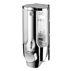 Dávkovač tekutého mydla Bisk MASTERLINE 350 ml, šedý ABS plast lesklý