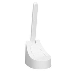 Szczotka do WC stojąca / wisząca Bisk LOTOS, biały plastik