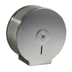Bisk MASTERLINE Midi Toilet Paper Dispenser, Matte Stainless Steel