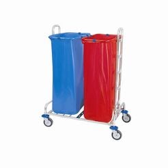Dvojitý odpadkový vozík na vrecia 120 litrov Splast