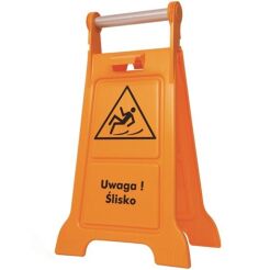 Warnschild Achtung Rutschgefahr Splast orange
