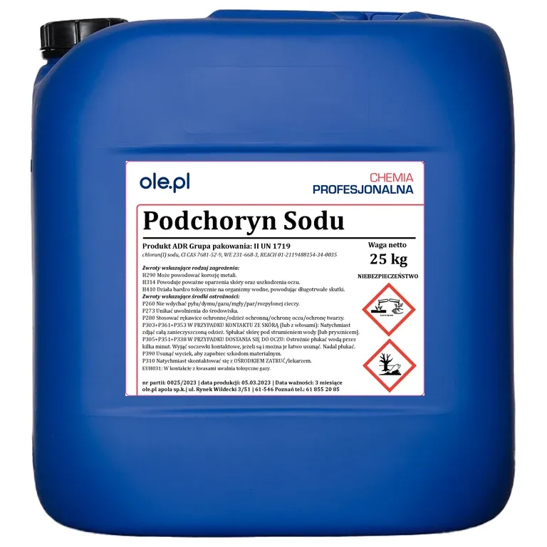 Sodium Hypochlorite 25 kg