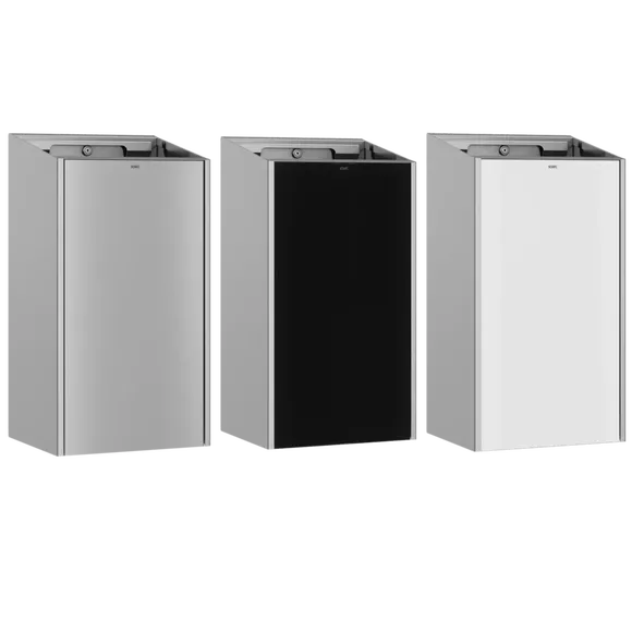 Papelera KWC Exos de 30 litros de acero inoxidable