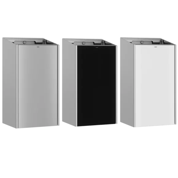 Papelera KWC Exos de 30 litros de acero inoxidable