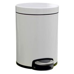 Mülleimer 5 Liter Merida SILENT SERENE Stahl weiß