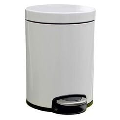 5-liter Merida SILENT SERENE Trash Can, White Steel