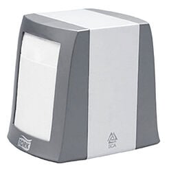 Tork FASTFOLD Napkin Dispenser, Gray Metal