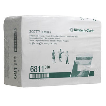 Ručník z papiera ZZ Kimberly Clark HOSTESS NATURAL 2 vrstvy 3600 ks. biela makulatúra