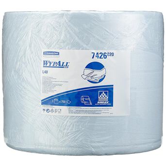 Czyściwo papierowe w dużej rolce Kimberly Clark WYPALL L30 ULTRA 3 warstwy makulatura niebieskie