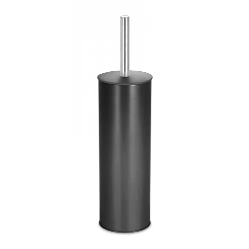 Escobilla de WC de pie Bisk basic negra, acero