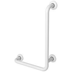 Grab bar for shower 600 x 600 mm ⌀ 32 white steel