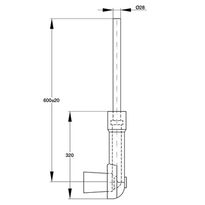 Rura spłukująca podtynkowa 