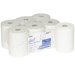 Papiertuchrolle Kimberly Clark SCOTT SLIMROLL, 6 Stück, 1-lagig, 190 m