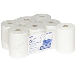 Papierhandtuchrolle Kimberly Clark SCOTT SLIMROLL 6 Stück 1-lagig 190 m