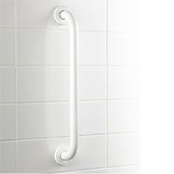 Držák sprchy jednoduchý fi 25 40 cm PRO Bisk ocel bílá