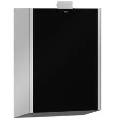 KWC Exos waste container 3.7 liters black, stainless steel