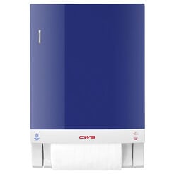Automatic cotton towel dispenser CWS Hygiene, navy blue ABS material