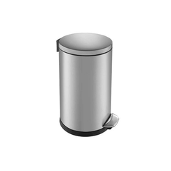 3-liter trash can Merida TOP SILENT LUNA, matte stainless steel