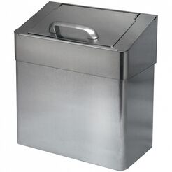 Mülleimer für hygienische Abfälle 7 Liter Faneco NAWARRA mattierter Stahl