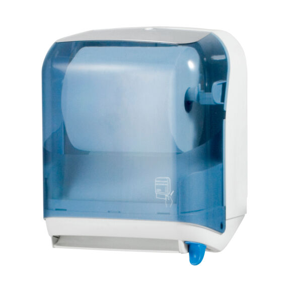 Pojemnik na ręczniki papierowe w roli z lewarkiem Faneco plastik kolorowy