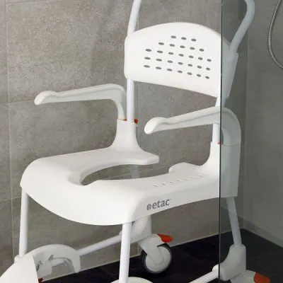 Wózek toaletowo-prysznicowy Etac Clean biały 49cm