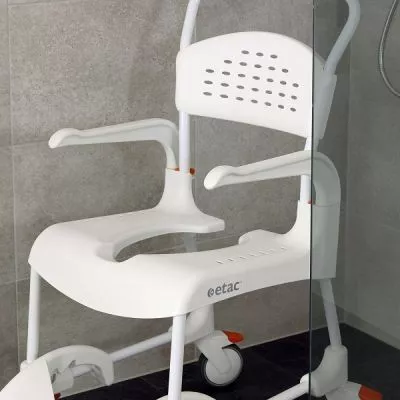 Toiletten-Duschwagen Etac Clean weiß 49 cm