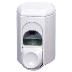 Dispensador de jabón líquido Faneco de 0.35 litros, plástico blanco