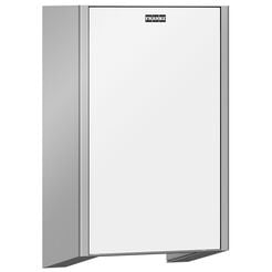 Automatická sušička rúk KWC EXOS 1000 W, matná nerezová oceľ a biele sklo