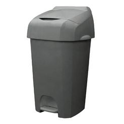 Cubo de basura para desechos higiénicos de 60 litros P+L Systems plástico gris