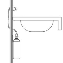 Dozownik mydła w płynie ścienny walec polerowany Merida