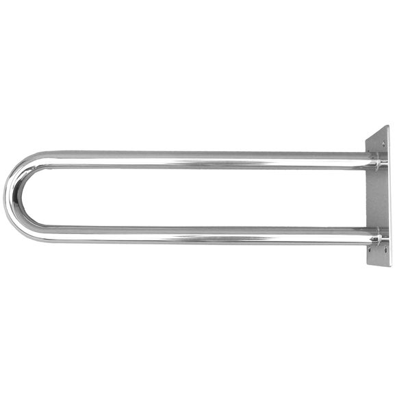 Metalowa matowa barierka o długości 50 cm do WC dla niepełnosprawnych