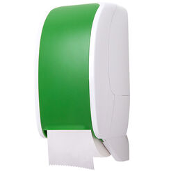 Držiak na toaletný papier 2 role JM-Metzger COSMOS Automatic, zelený ABS plast