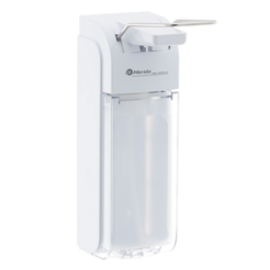 Ellbogen-Desinfektionsmittelspender Merida 1000 ml, weißes ABS-Material