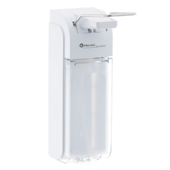 Dispensador de codo para desinfectante líquido Merida 1 litro plástico blanco