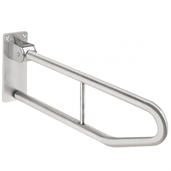 Tilted grab bar for disabled KWC Contina ⌀ 32 mm, 85 cm KWC Contina, matte stainless steel
