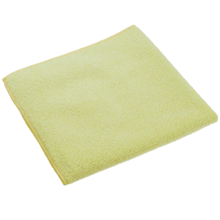 Delikatna żółta szmatka do czyszczenia powierzchni zmywalnych Vileda Professional MicroTuff Base