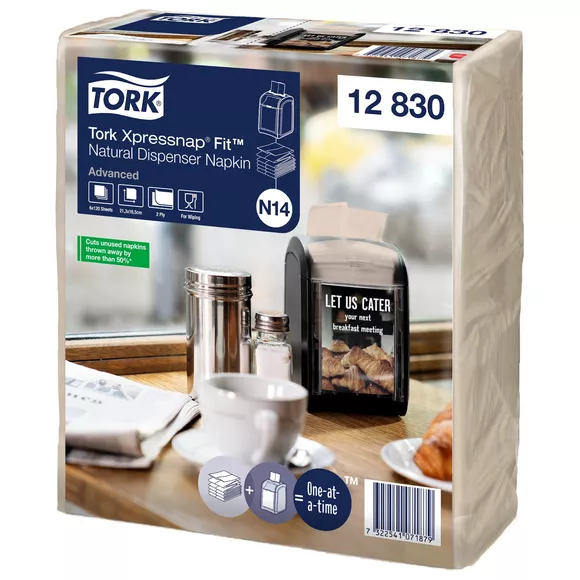Serwetki do dozownika naturalne Tork 12830 N14 Xpressnap FIT