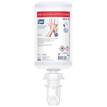 Líquido desinfectante de manos Tork, botella de 1 litro