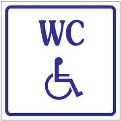 Marking foil adhesive - toilet FOR DISABLED
