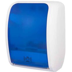 Towel dispenser roll contactless Cosmos blue and white