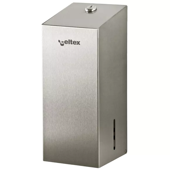 Sanitario toilet paper dispenser, matte stainless steel