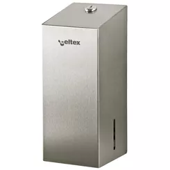 Dispensador de papel higiénico en pliegue Sanitario, acero inoxidable mate
