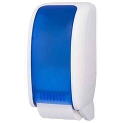 Držiak na toaletný papier 2 role JM-Metzger COSMOS Automatic, modro-biely ABS plast