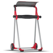 Stojak na czyściwo w rolce czerwono-czarny