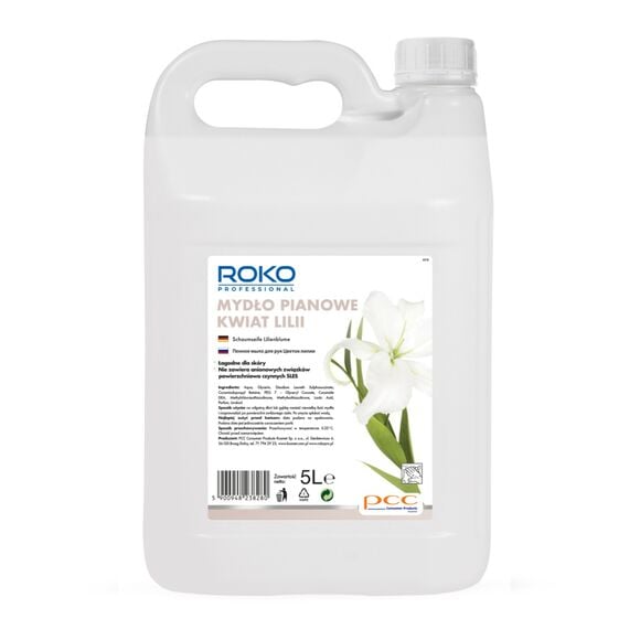 Jabón líquido espumoso Roko Flor de Lirio 5 litros