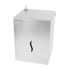 Dispensador de toallas de papel en rollo Faneco HIT, acero inoxidable mate