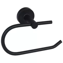 Černý rovný držák na toaletní papír Bisk for You